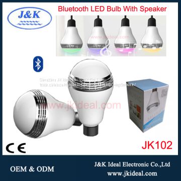 Wireless bluetooth smart music led light bulb lamp with speaker