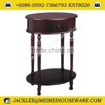 Oval antique wooden side table