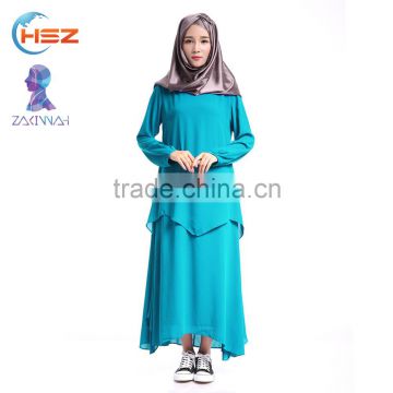 Zakiyyah S30 Wholesale Chromatic clothing formal dress with soft abaya pure burqa for muslim women in various color dubai