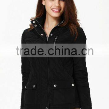 Best Popular Ladies Quilting Short Jacket With Stand Collar