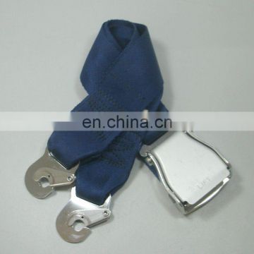 Top classic seat belt with airplane buckle