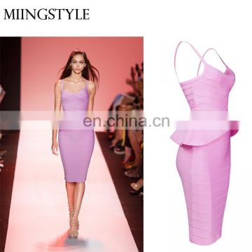fashion dress 2016 women clothing top and skirt dress suit summer evening two pieces set bandage dress