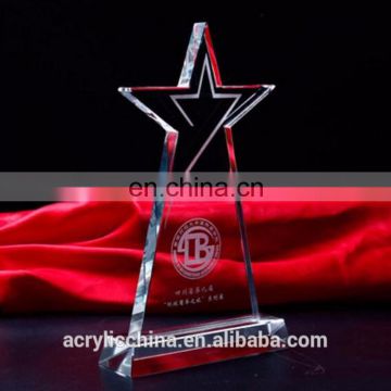 China manufacture wholesale trophy for sports show,crystal acrylic trophy,award trophy plaque