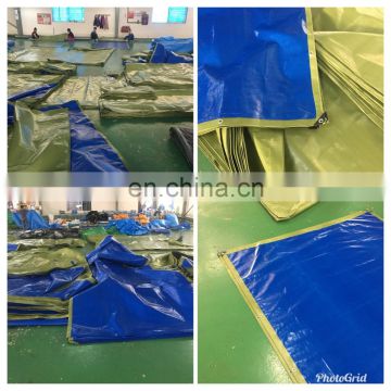 Heavy Duty Tarpaulin, High Density Woven Polyethylene and Double Laminated, 180g/sqm, Blue/Green