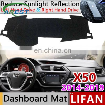 for Lifan X50 2014 2015 2016 2017 2018 2019 Anti-Slip Mat Dashboard Cover Pad Sunshade Dashmat Protect Carpet Car Accessories