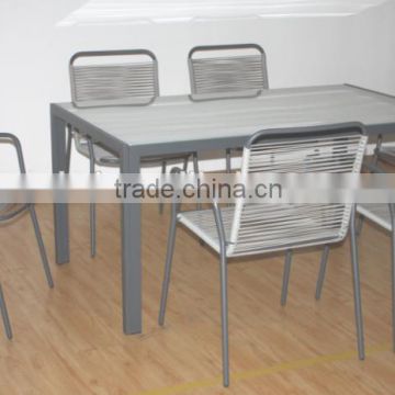 Outdoor dinning table set steel dining tables and chairs