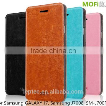 MOFi Flip PU Leather Cases Cover for Samsung GALAXY J7, Samsung J7008, SM-J700F