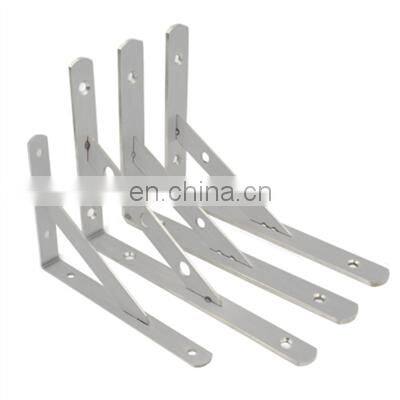 Custom folding bracket mounting metal shelf brackets