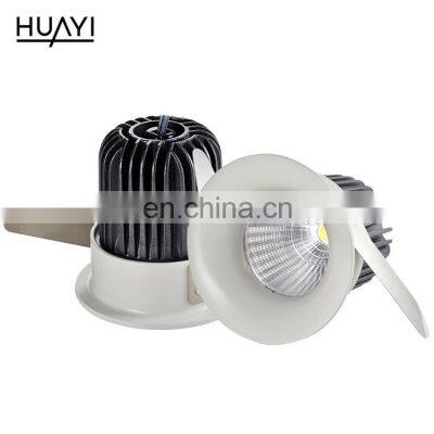 HUAYI Factory Wholesale Cob 9w Aluminum Indoor Living Room Shop Recessed Led Spotlight