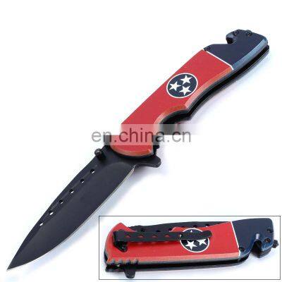 stainless steel aluminum handle Outdoor Camping knives Rescue Pocket Folding knife