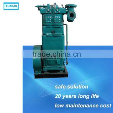 Oil free lubrication Argon compressor