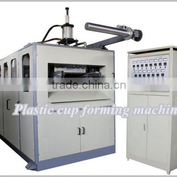 Plastic cup forming and stacking/ counting machine
