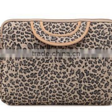 2015 newest leopard portable computer bag , laptop sleeves