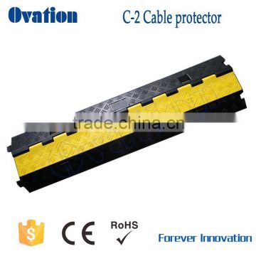 100*25*4.5cm 2 Channel Rubber Cable Protector lightweight pu cable protector