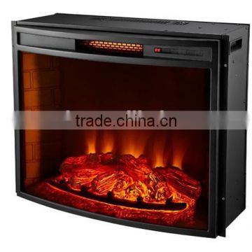 CSA certified 28 inches electric fireplace insert curved