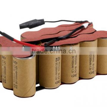 nicd sc 1300mah rechargeable battery