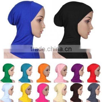Fashion Women Ladies Cotton Muslim Inner Hijab Caps Hats Islamic Under Hijab Scarf