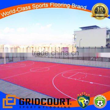 outdoor interlocking basketball flooring