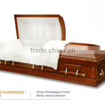WESTON CHAMPAGNE american wood casket