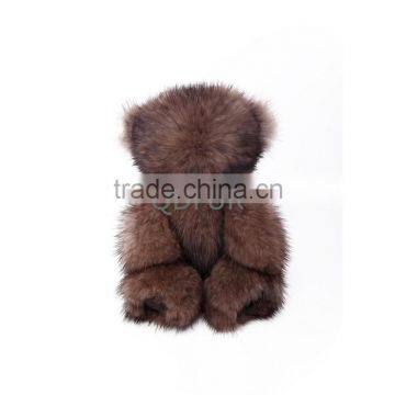 QD80890 Super Cute Copenhagen Mink Fur Bear Key Chain Accessories