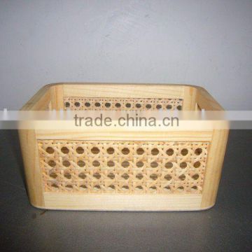 rattan wood basket