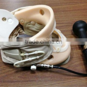 Inflatable cervical vertebral traction with double airbag