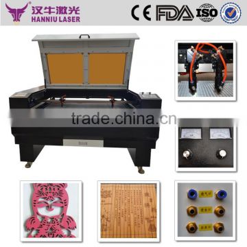 K-1310 1300*1000mm co2 cutton fabric laser engraving machine 150w leather engraving machine high speed