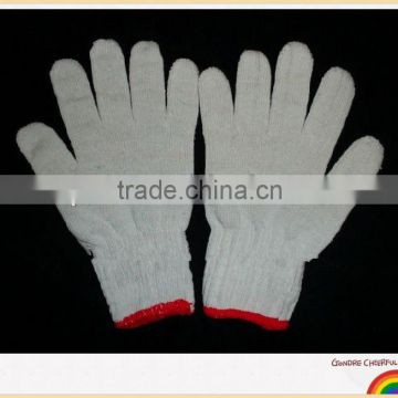 50g natural white cotton working gloves