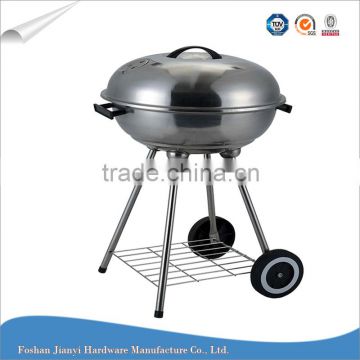 Round Kettle Stainless Steel Outdoor BBQ Grill Charcoal Barbecue