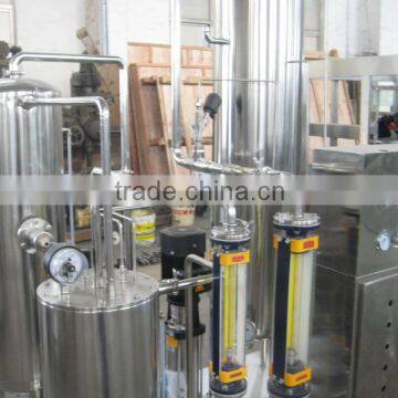 Industrial soda water beverage mixer