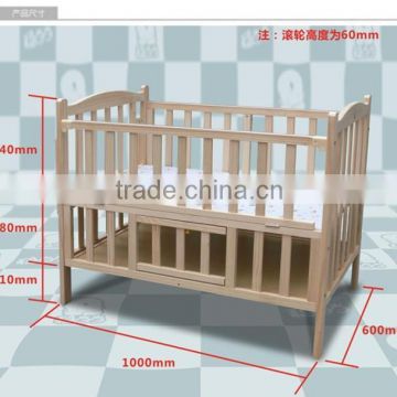 luxury wooden baby crib