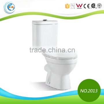 high quolity cheap sanitary ware Washdown two piece water toliet P-trap