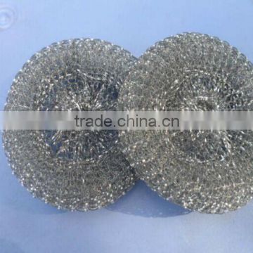High quality 12g/pc galvanized wire mesh scourer/dish cleaning scrubber