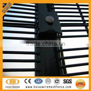 ISO factory galvanized and pvc coated anti climb fence