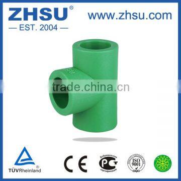 DIN8077/8088 standard ppr plastic pipe equal tee