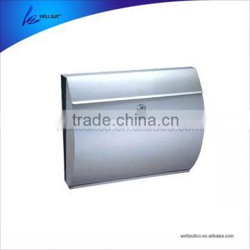 square shaped stainless steel mailbox for houses