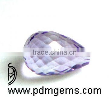 Amethyst Teardrop Cut Faceted Lot For Silver Pendant From Wholesaler