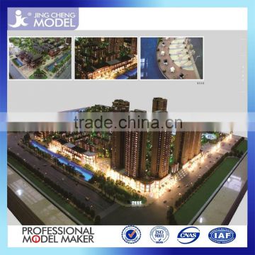 Scale plastic model for architectural building