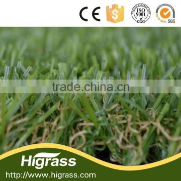 SBR backing 20mm olive and green color artificial grass turf