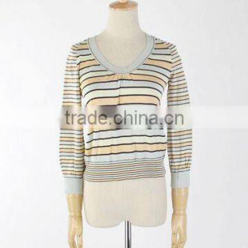 women's stripes knitwear