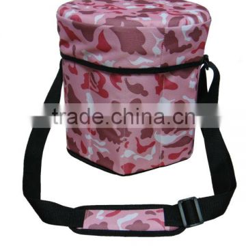 foldable stool box pink camouflage fabric