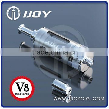 2014 New Bottom Dual Coil Rebuildable Clearomizer Ijoy V8 best clearomizer