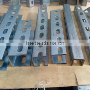 Perforated steel channel strut channel