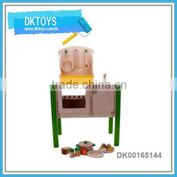Kids Love Play Emulational Big Wooden Kitchen Set Toy