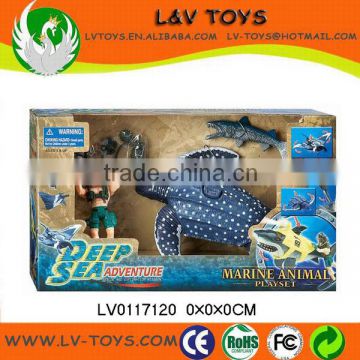 Hot plastic toy sea animals ocean animals play set toys for kid