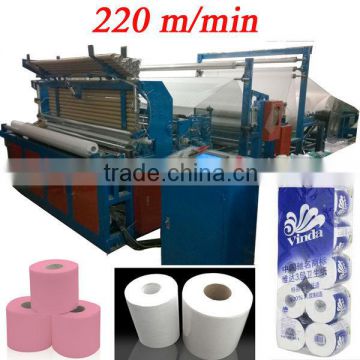 Italy Design Embossing Rewinding Perforating Printing High Speed Automatic Toilet Paper Making Machine