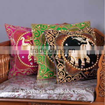 Decorative, Sofa Vintage pillow case,Cotton Canvas Custom handmade cushion Cover Throw Elegant Pillow Case