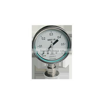 Y-150B/MC/316L diaphragm pressure gauge