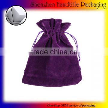 Wholesale high quality velvet pouch for gift package