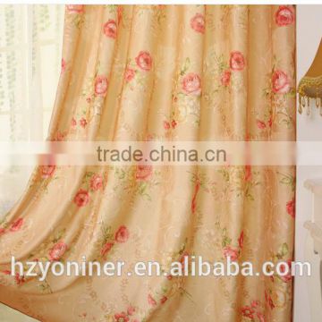 2015 hot sale printed designed No. 04 window curtains, made- up black out fabric in home or hotel